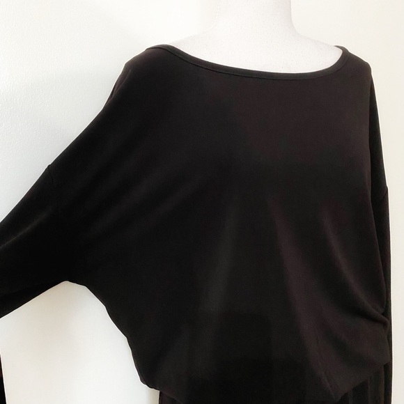 NWT MICHAEL STARS BLACK JERSEY JUMPSUIT - L - Picture 5 of 11